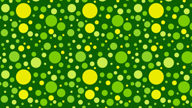 Green Seamless Scattered Dots Pattern Illustration