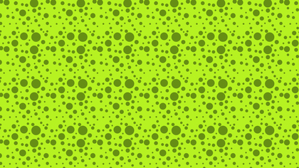 Lime Green Random Circles Dots Background Pattern