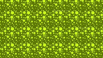 Green Seamless Random Circle Dots Pattern