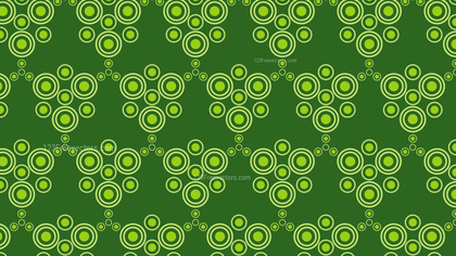 Green Geometric Circle Pattern