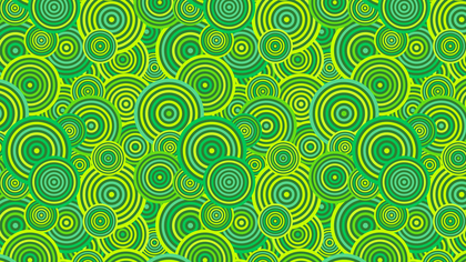 Green Seamless Overlapping Concentric Circles Background Pattern