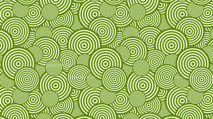 Green Seamless Overlapping Concentric Circles Background Pattern Vector Graphic