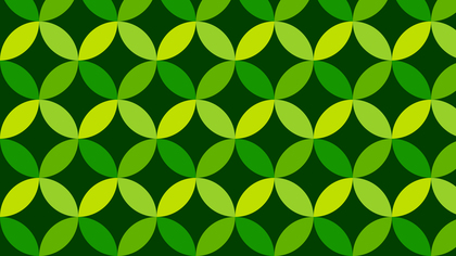 Dark Green Seamless Overlapping Circles Pattern Background