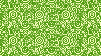 Green Overlapping Concentric Circles Pattern