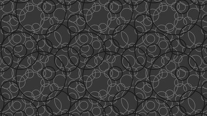 Black Overlapping Circles Background Pattern Vector Graphic
