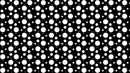 Black and White Scattered Dots Pattern Design