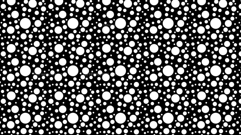 Black and White Seamless Random Dots pattern Vector Graphic