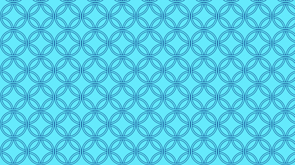 Blue Overlapping Circles Background Pattern Vector