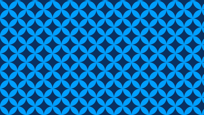 Blue Overlapping Circles Pattern