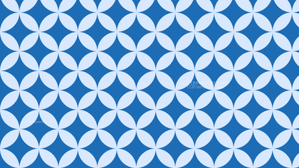 Blue Overlapping Circles Pattern Background
