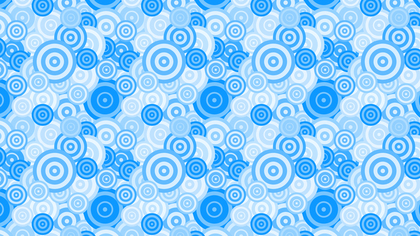 Light Blue Seamless Overlapping Concentric Circles Pattern Vector Graphic