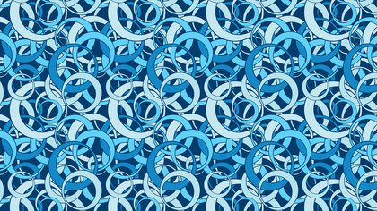 Blue Overlapping Circles Pattern Vector