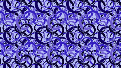 Blue Overlapping Circles Background Pattern Graphic