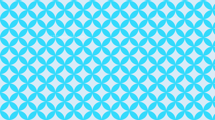 Baby Blue Overlapping Circles Pattern Background