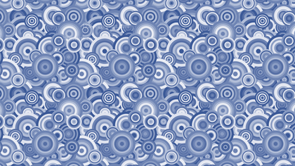 Blue Seamless Overlapping Concentric Circles Pattern Background Vector Image