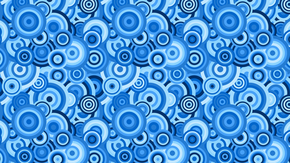 Blue Overlapping Concentric Circles Pattern