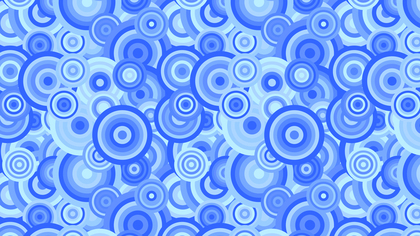Blue Overlapping Concentric Circles Background Pattern