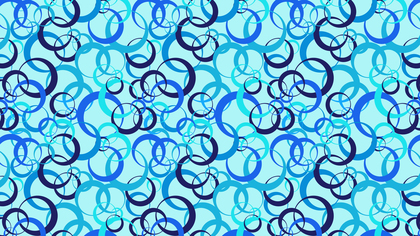 Blue Overlapping Circles Pattern Graphic
