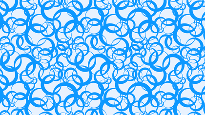Light Blue Overlapping Circles Pattern Background Illustration