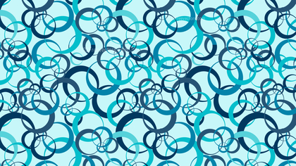 Blue Seamless Overlapping Circles Pattern Image