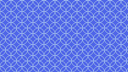 Cobalt Blue Overlapping Circles Background Pattern