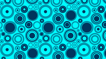 Turquoise Seamless Circle Pattern Design