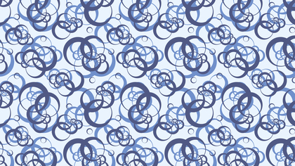 Light Blue Seamless Overlapping Circles Background Pattern