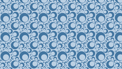 Light Blue Retro Circles Seamless Wallpaper Pattern