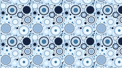 Light Blue Seamless Circle Pattern Background