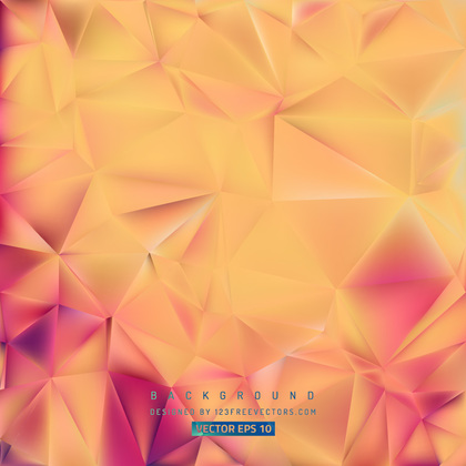 Yellow Pink Polygon Triangle Background