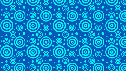 Blue Concentric Circles Pattern