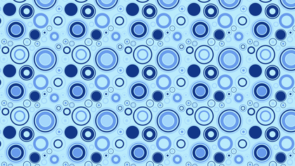 Blue Seamless Random Circles Pattern Background Illustrator