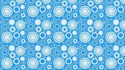 Blue Random Circles Pattern