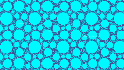 Turquoise Seamless Circle Pattern Vector