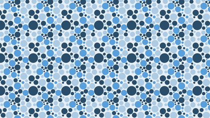 Blue Seamless Scattered Dots Pattern