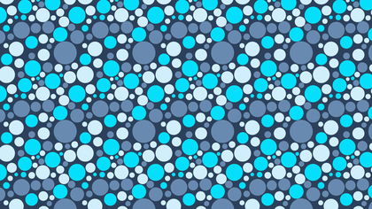 Blue Random Circles Dots Background Pattern Illustration