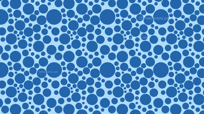 Blue Seamless Random Circle Dots Pattern Design