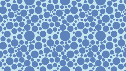 Blue Seamless Random Circle Dots Pattern Background Image