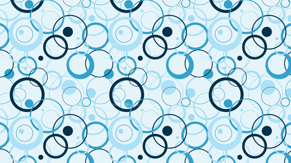 Light Blue Seamless Overlapping Circles Background Pattern