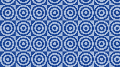Blue Seamless Concentric Circles Pattern Background