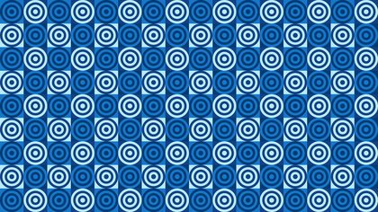 Blue Seamless Concentric Circles Pattern Vector Image