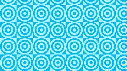 Turquoise Seamless Concentric Circles Background Pattern Vector Illustration