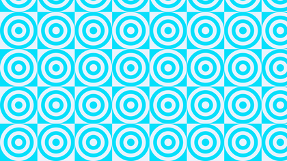Baby Blue Concentric Circles Pattern