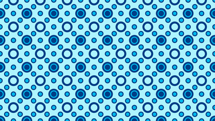 Blue Seamless Circle Pattern Background