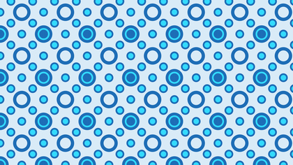 Light Blue Seamless Geometric Circle Pattern Background