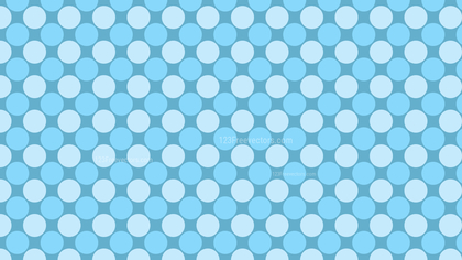 Baby Blue Seamless Geometric Circle Background Pattern