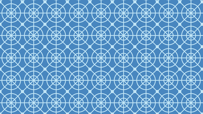 Blue Seamless Circle Pattern Design