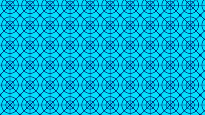 Blue Seamless Circle Pattern Background Image