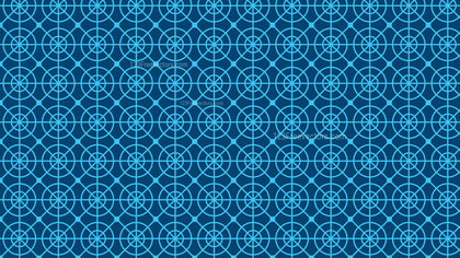 Blue Seamless Circle Background Pattern Vector Graphic