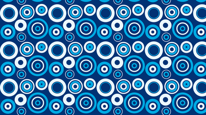 Blue Seamless Geometric Circle Pattern Background Illustrator